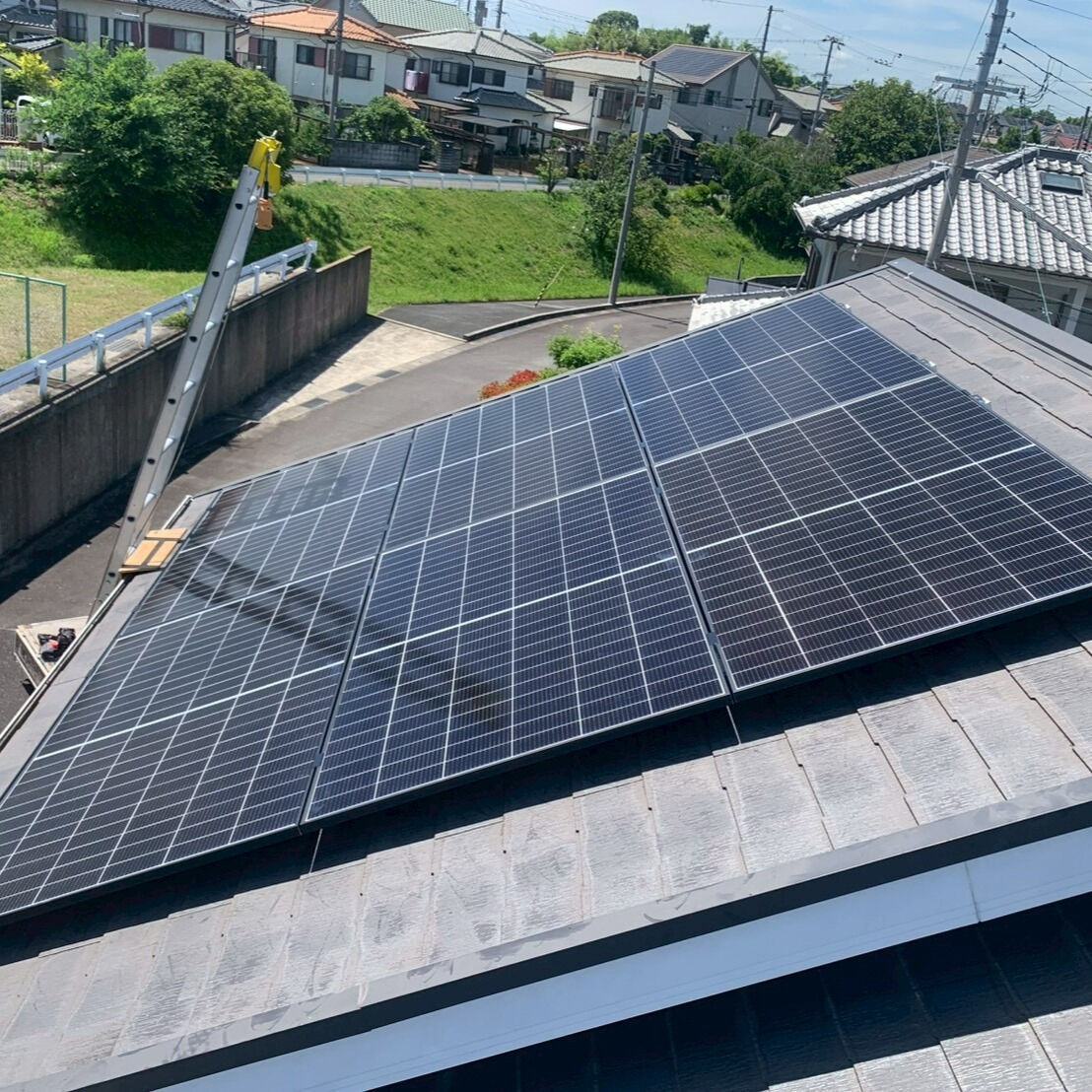 兵庫県にて太陽光パネル設置工事を行いました