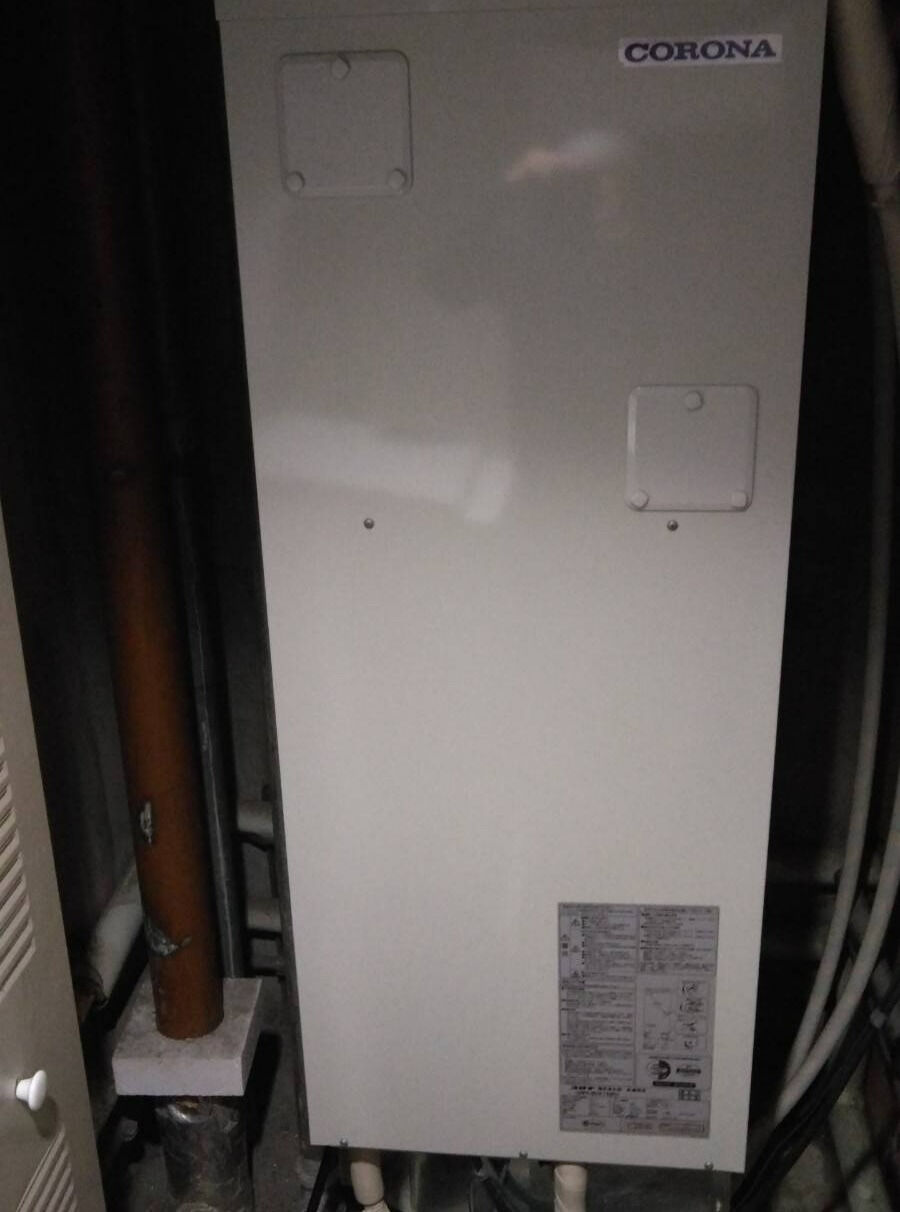 神奈川県内のマンションにて電気温水器の交換工事をおこないまし