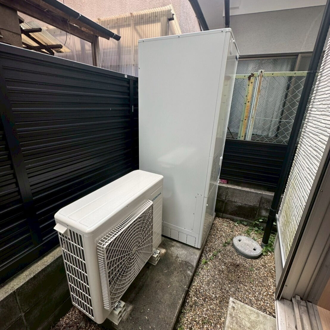 京都府にてエコキュートの交換工事をおこないました