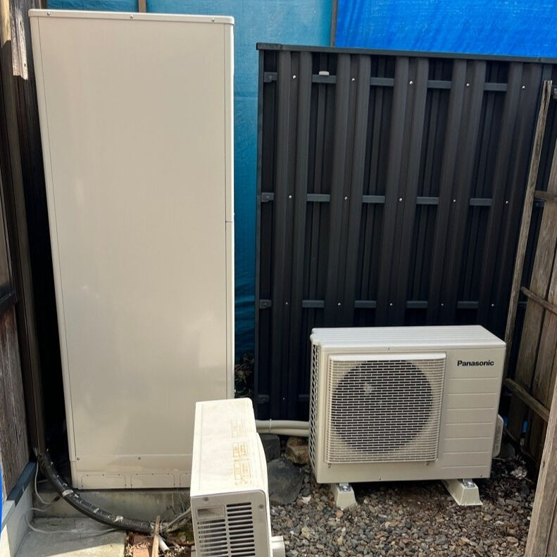 京都市内で電気温水器からエコキュートへの交換工事をおこないま