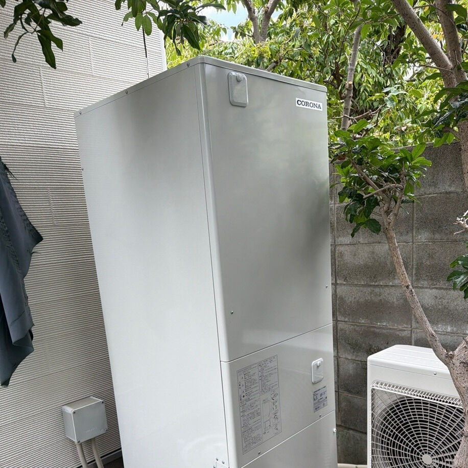 兵庫県にて電気温水器からエコキュートへの交換工事をおこないま