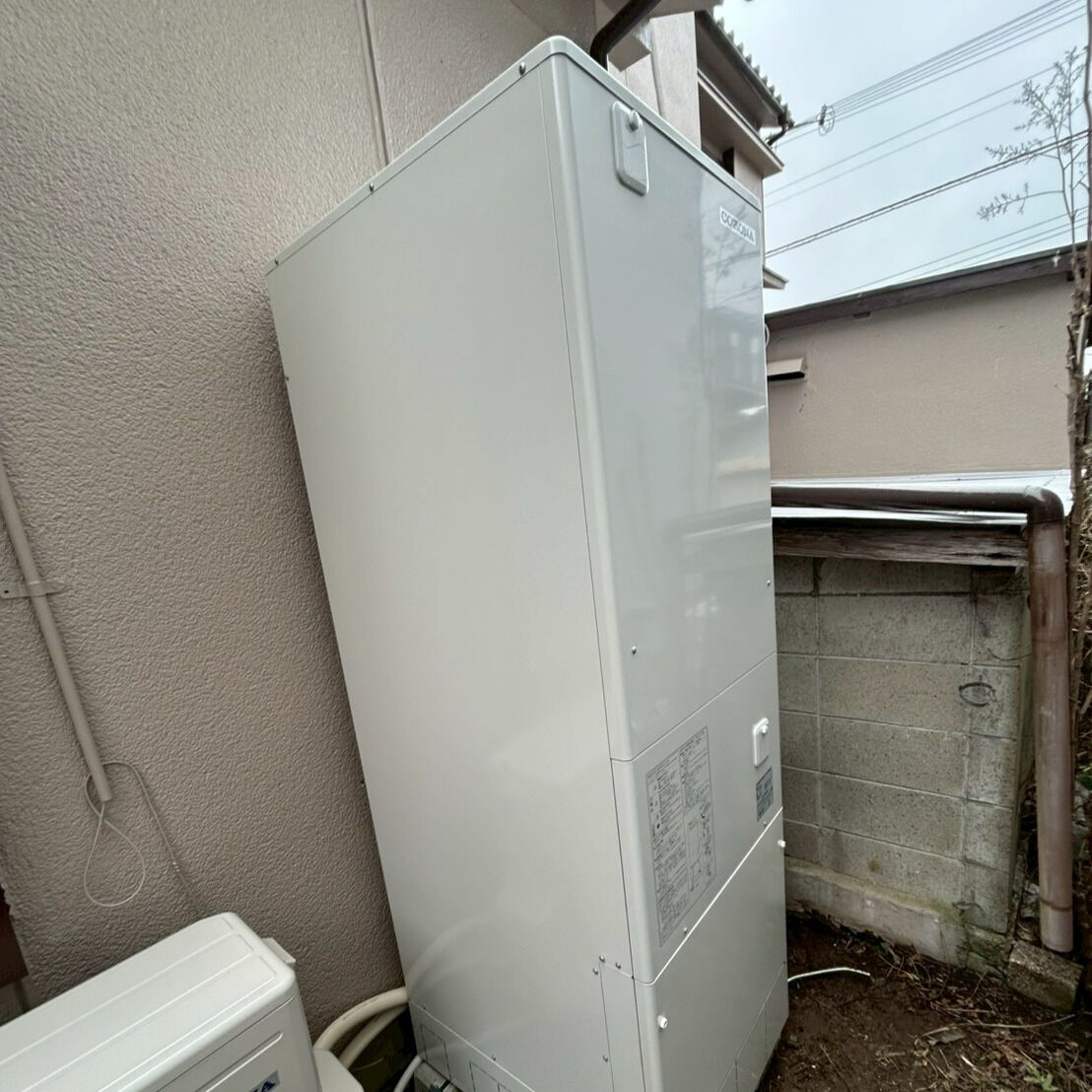 和歌山県にてガス給湯器からエコキュートへの交換工事をおこない